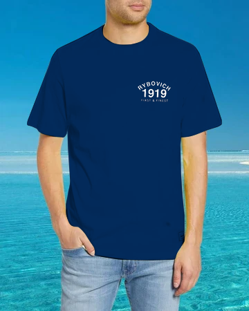 
                  
                    THE CLASSIC 1960s RYBO T-SHIRT -- now available in Navy too!
                  
                