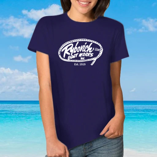RYBO WOMAN'S TEE, ROPE LOGO ON FRONT